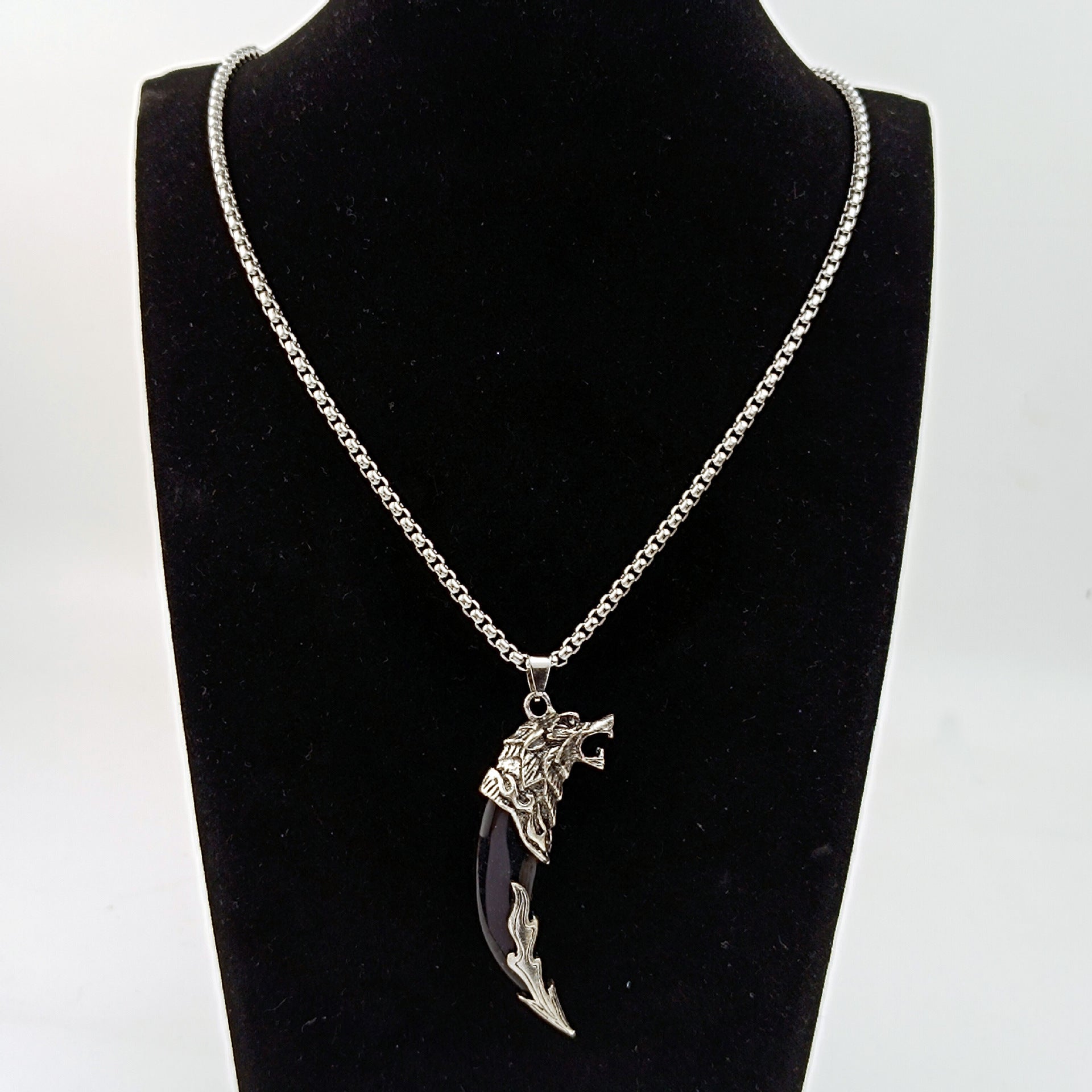 Collares de acero inoxidable de acero inoxidable al por mayor de dientes dientes de dientes