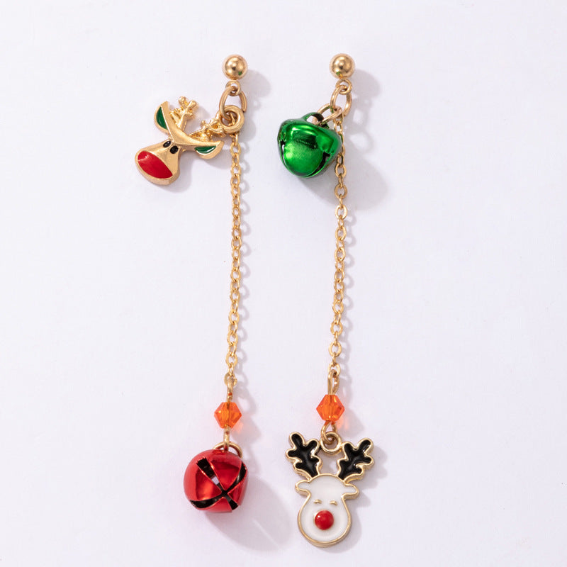 Wholesale Christmas Colorful Pearl Earrings
