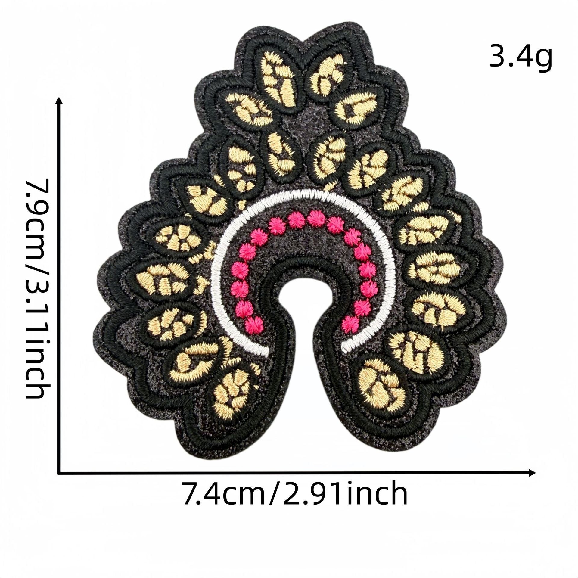 Wholesale Chic Embroidered Patch Set Of 18 Polyester Thread Cowboy Skull Bow Checkerboard DIY Craft Supply For Clothing Decoration