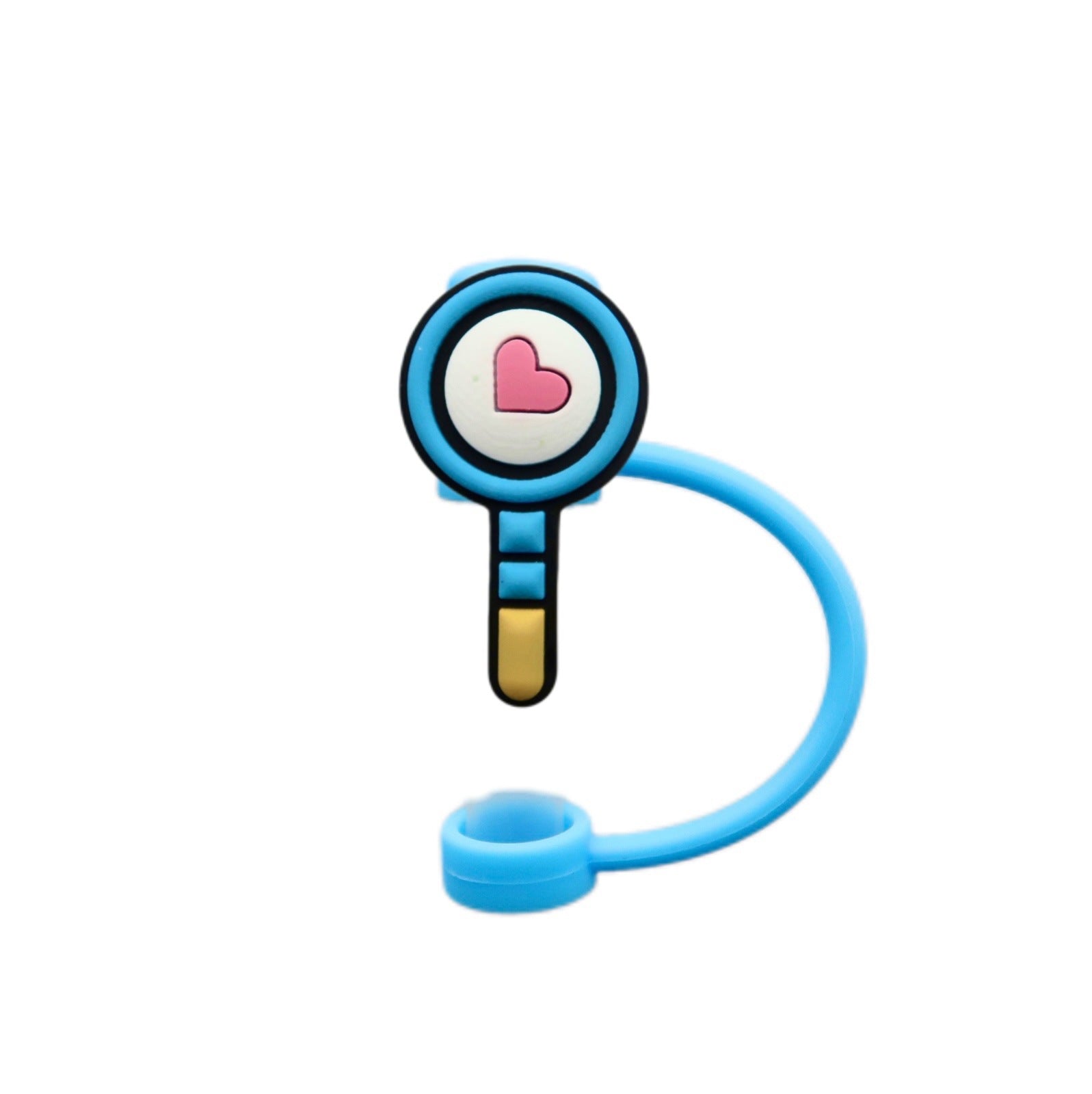 Wholesale 10pcs Cartoon Silicone Dustproof 8/10mm Straw Cover