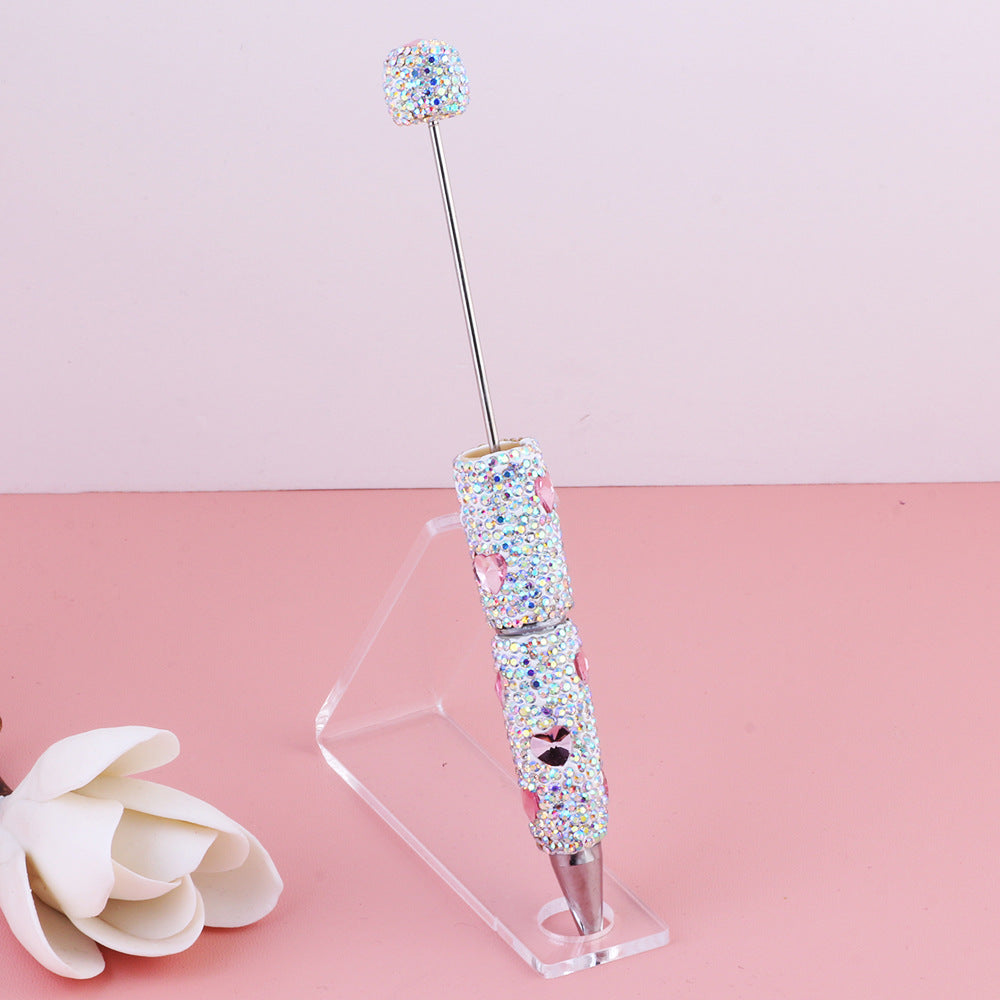 Wholesale 5pcs Valentine's Day Colorful Love Zircon Full Diamond Clay DIY Ballpoint Pen