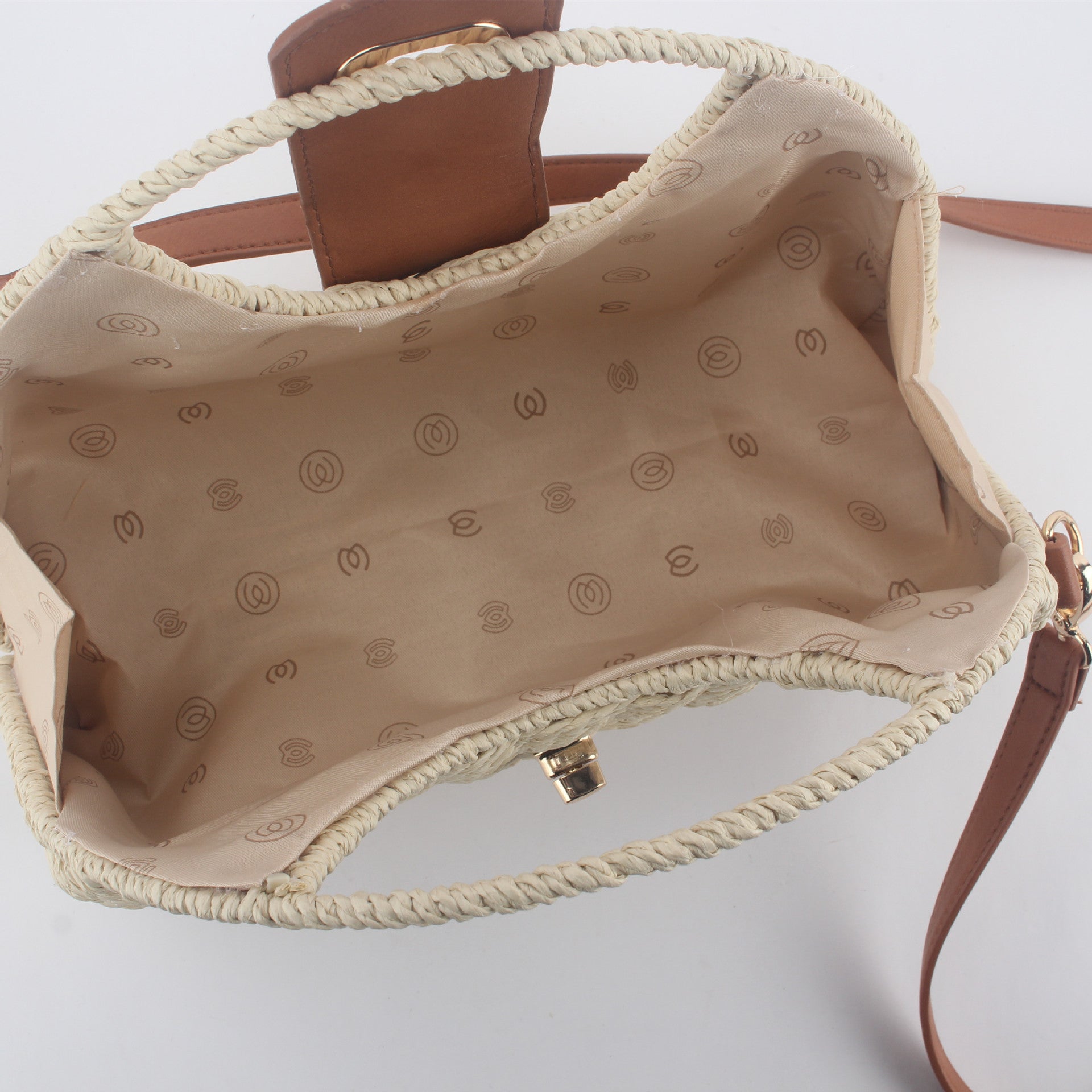 Wholesale Bamboo and Rattan Woven Bag Portable Large Capacity Crossbody Bag Tote Bag