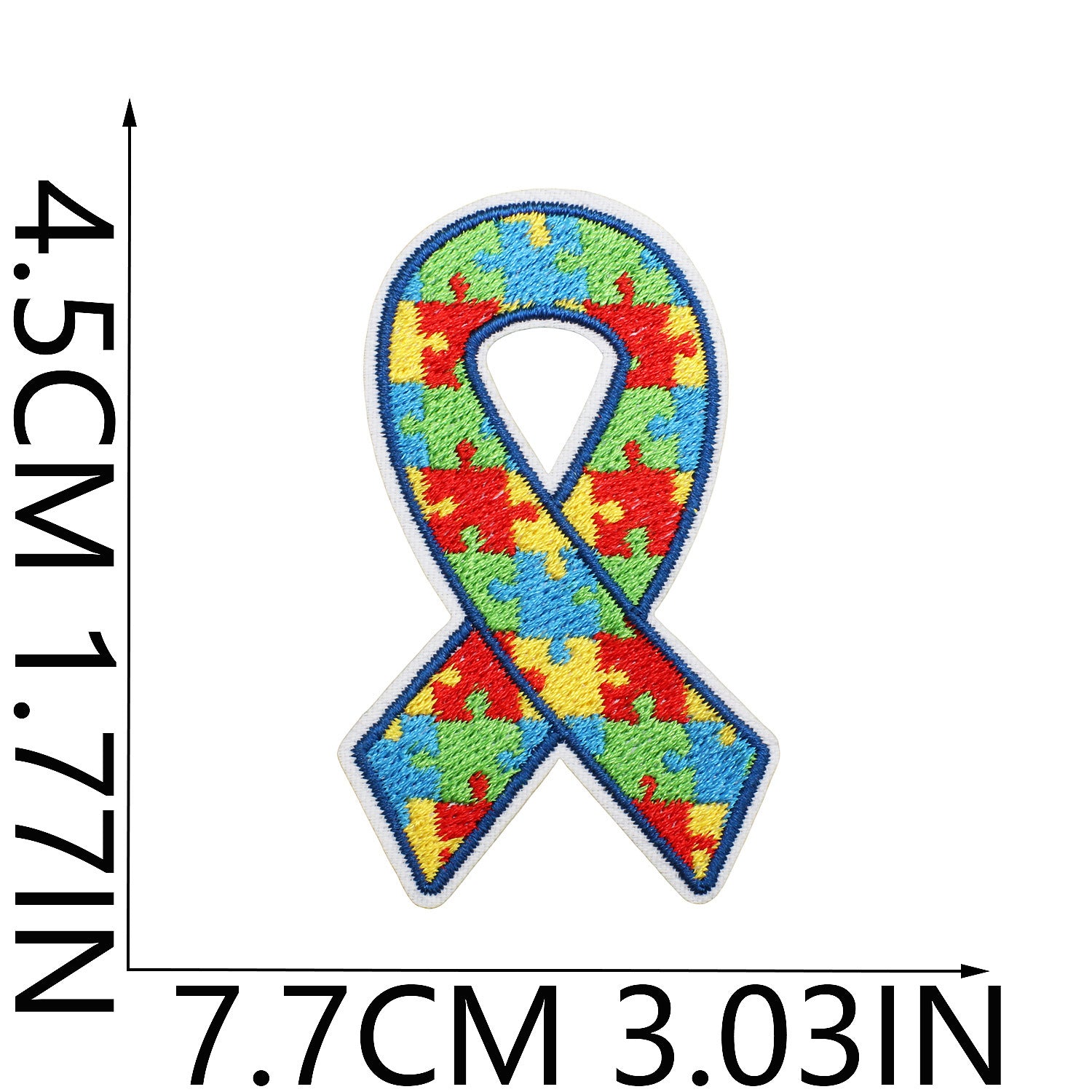 Wholesale Colorful Dinosaur Turtle Polyester Embroidered Iron On Patch For Clothing Autism Awareness Craft Supply