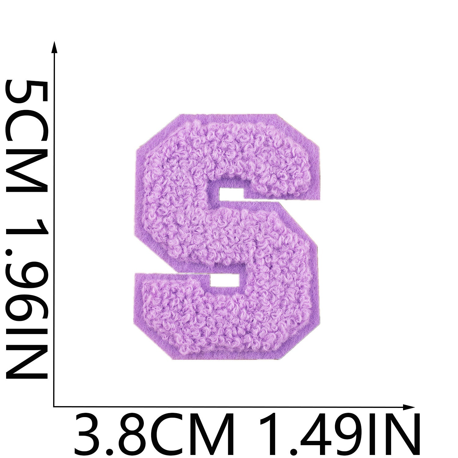 Wholesale Embroidered fabric patch hat and bag decoration A-Z English letter  DIY Patches