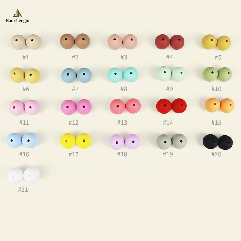 Wholesale 100pcs/pack Silicone round beads DIY handmade beads