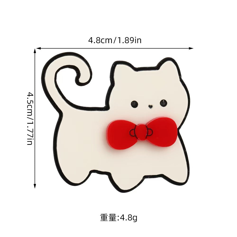 Wholesale 10pcs Cartoon cats and dogs Acrylic Flatback