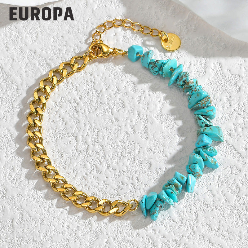 Wholesale Titanium Steel Gravel Bracelet