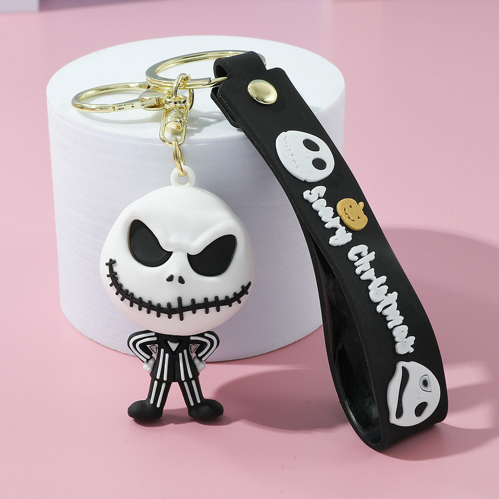 Wholesale PVC Keychain  Skull Design Cute Car Key Accessory Gift For Fans