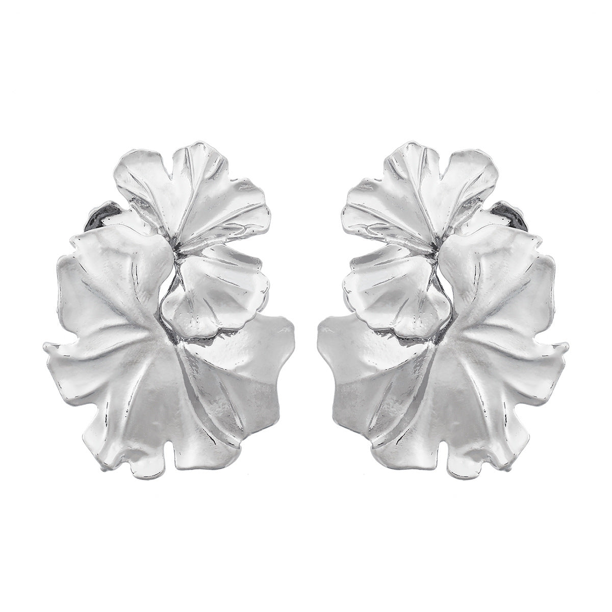 Wholesale Alloy Flower Earrings