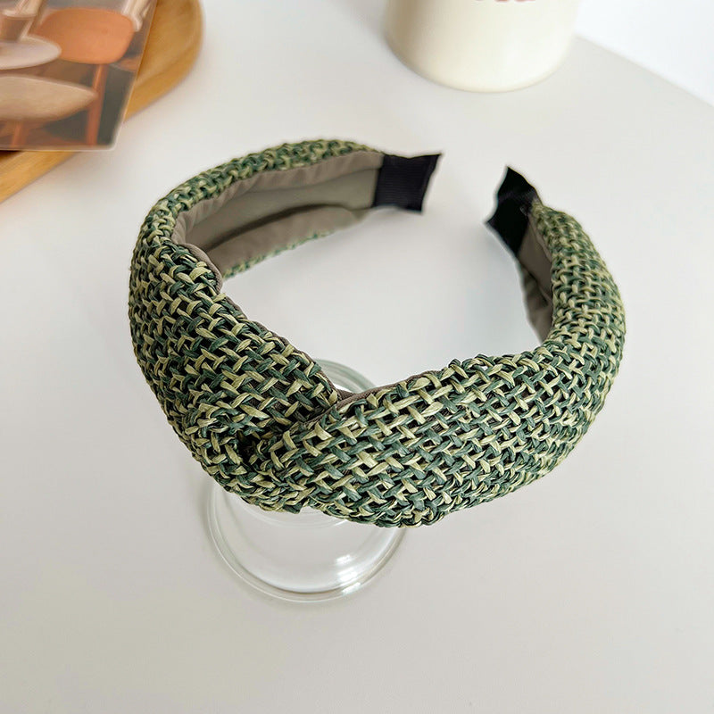 Wholesale Bohemian Autumn and Winter High Skull Knotted Headband