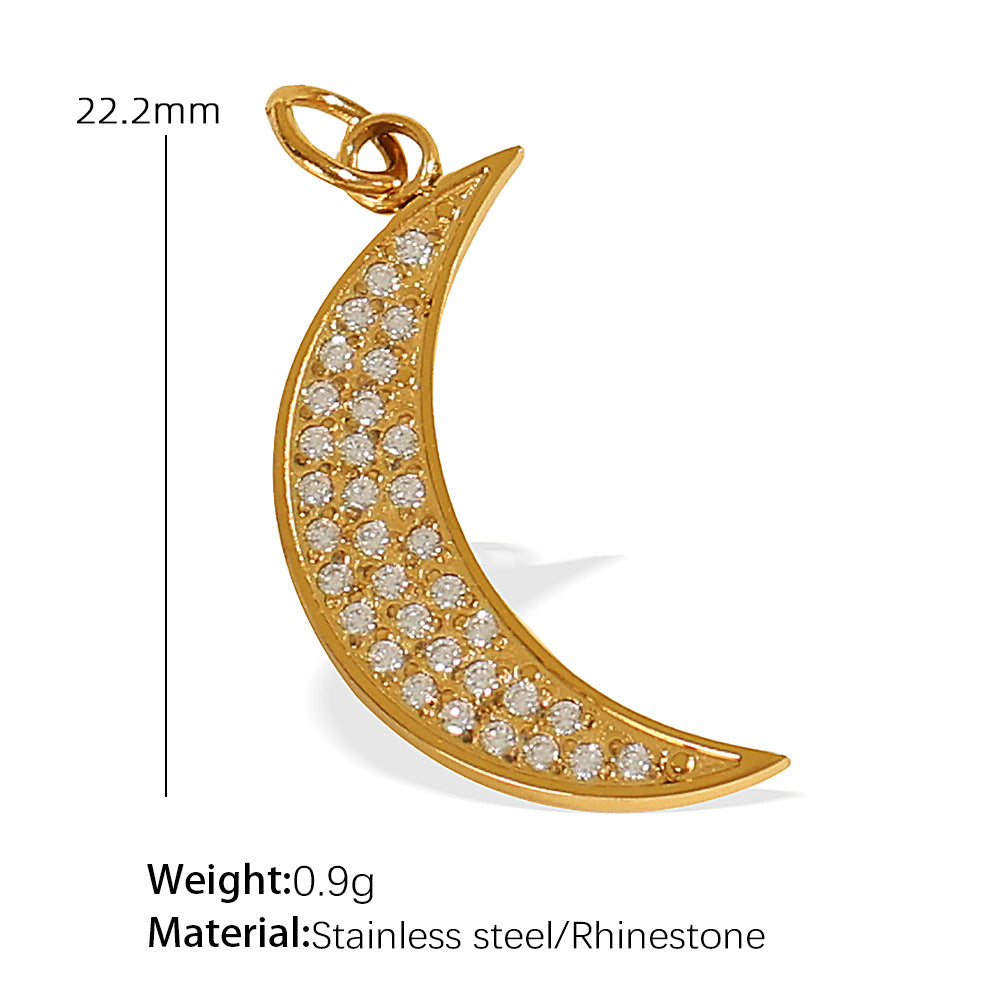 Wholesale Diverse diamond studded stainless steel necklace pendant accessories