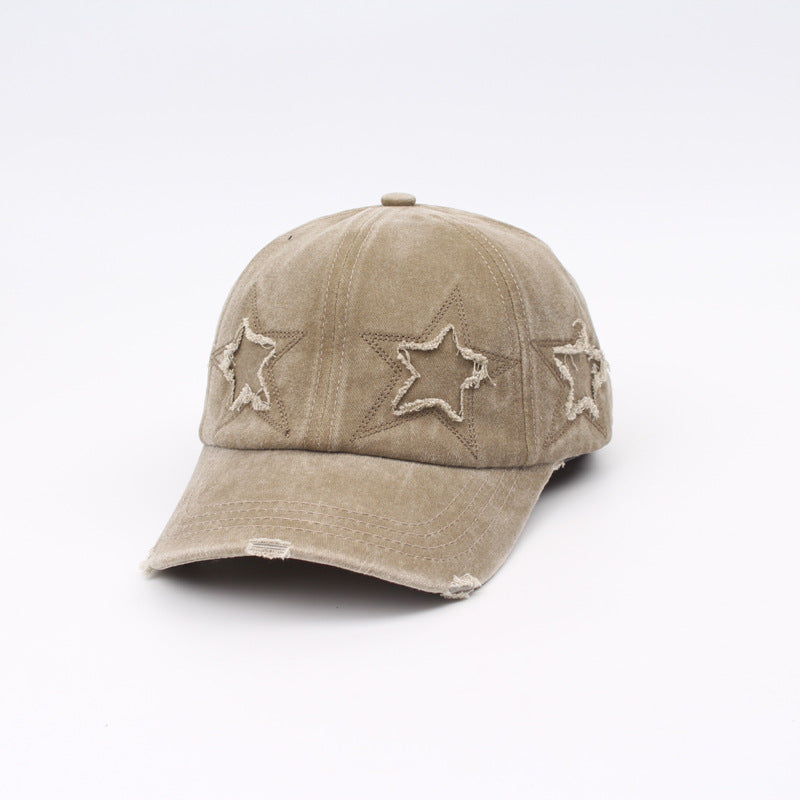 Wholesale Pentagram Embroidered Cotton Baseball Caps