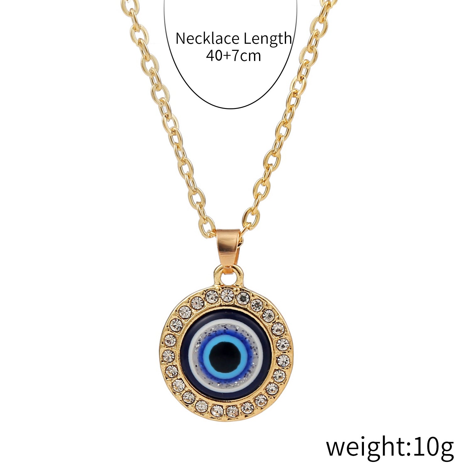 Wholesale Devil' s Eye Pendant Multi-Layer Necklace