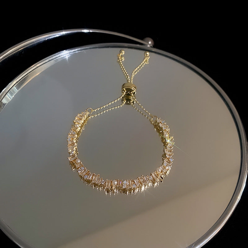 Wholesale Zircon Flower Bracelet