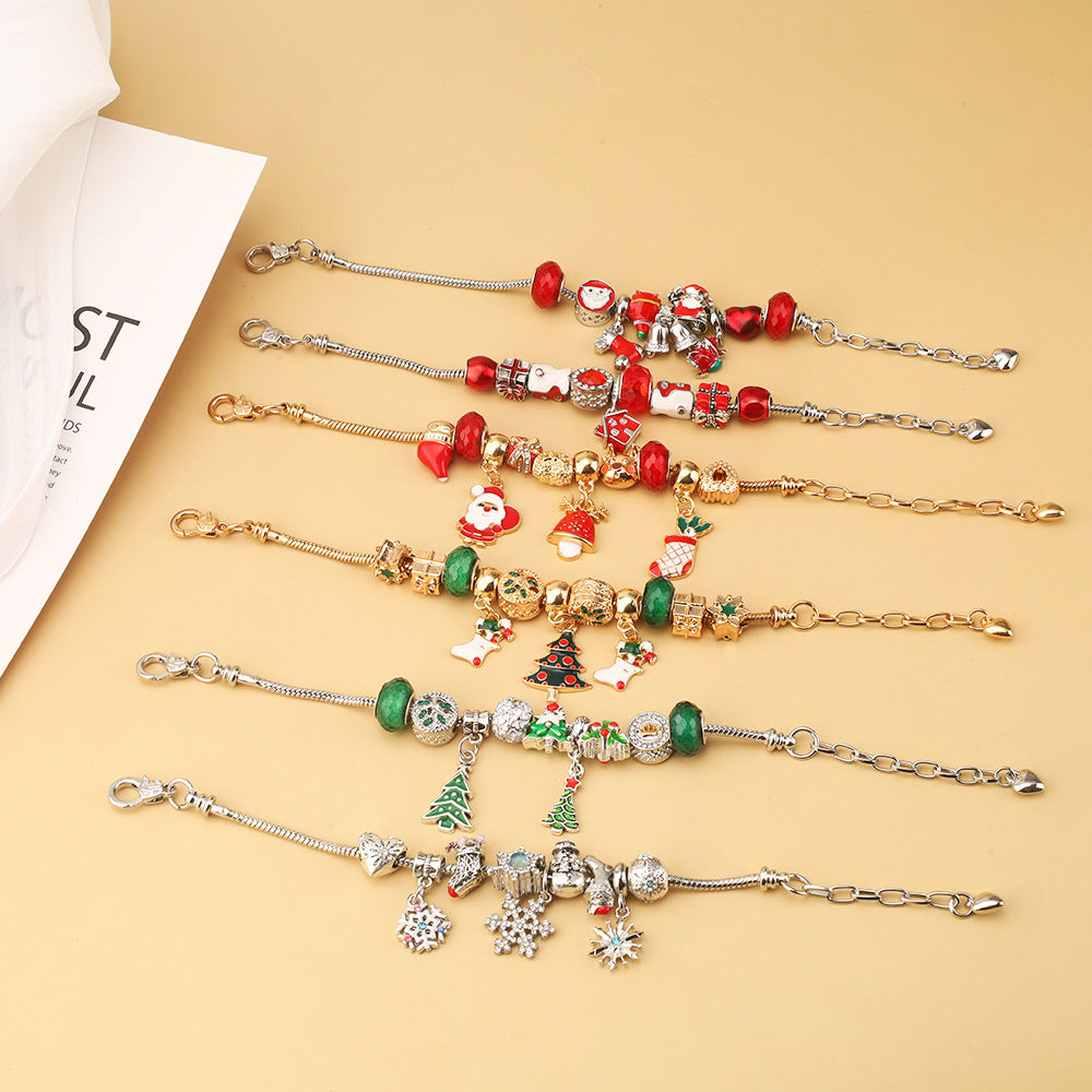 Wholesale Christmas Tree Snowflake Bracelet