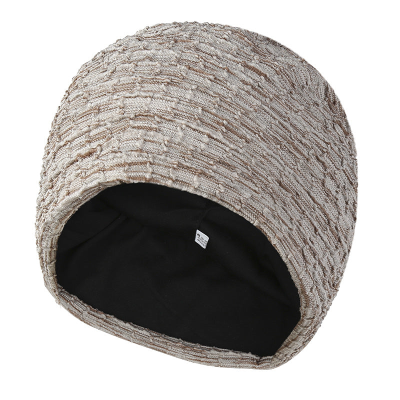 Wholesale Double Layer Thickened Warm Hat Plaid Ear Protection Pullover Hat