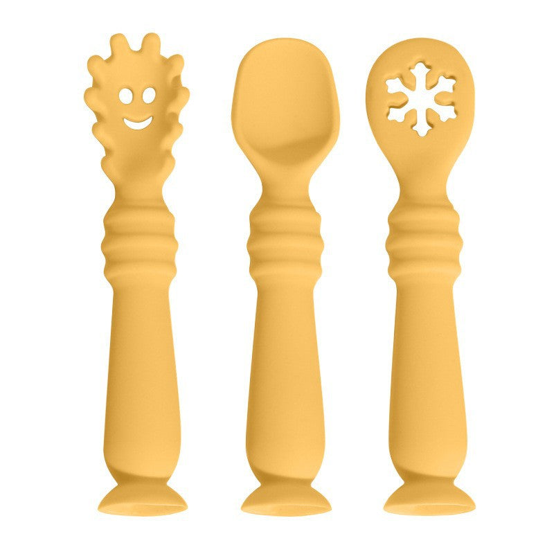 Wholesale Baby Eating Training Silicone Spoons