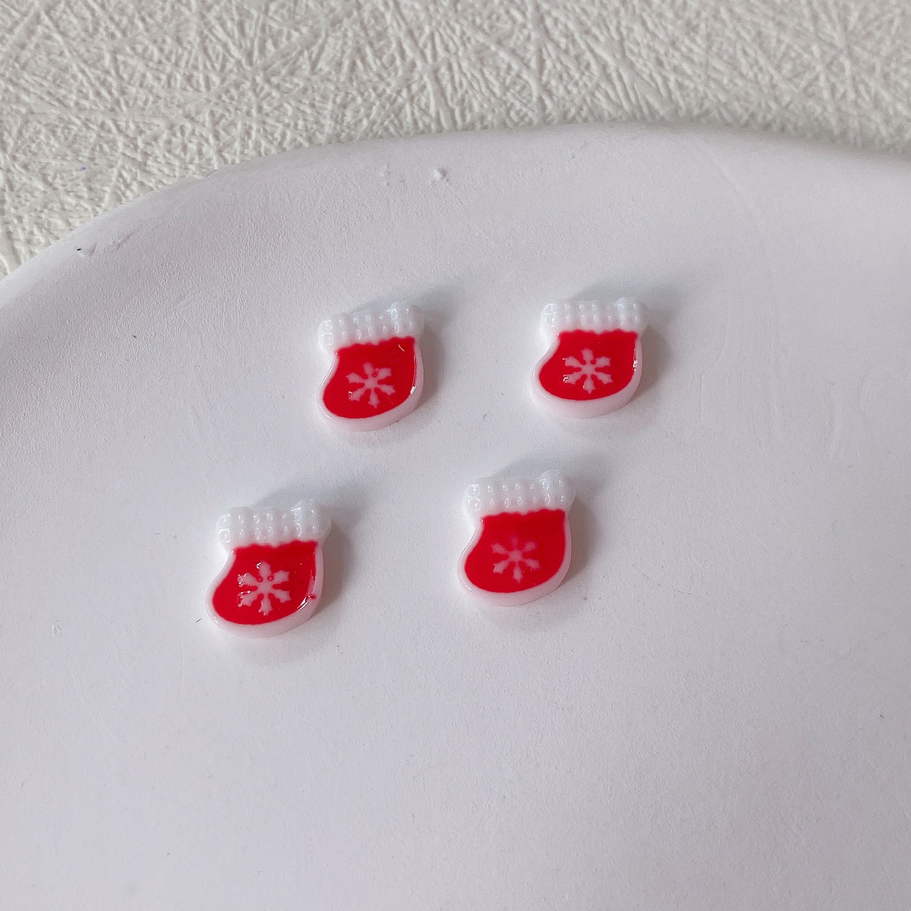 Wholesale 10PCS/Pack Night Glow Christmas Resin Nail Stickers