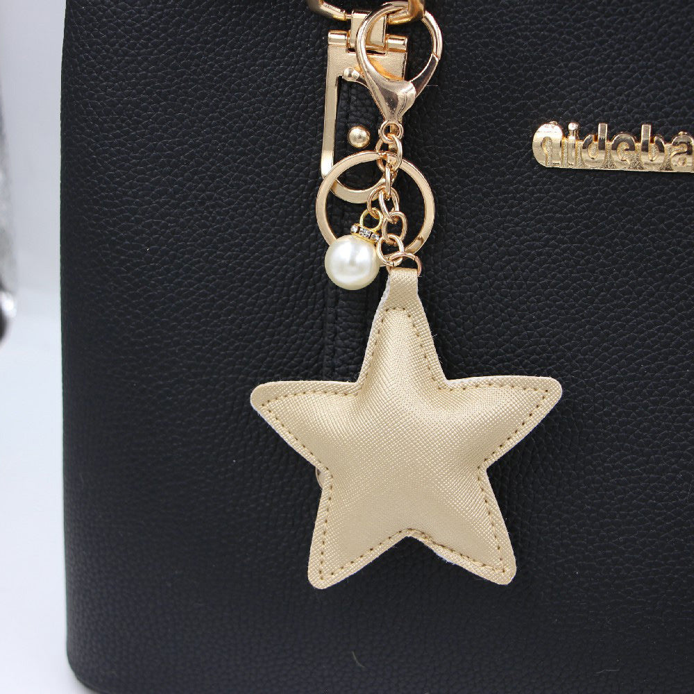 Wholesale PU Star Keychains