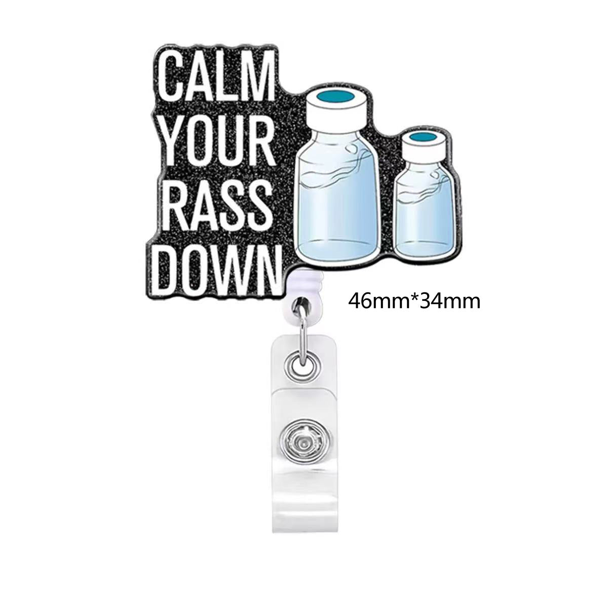 Wholesale Acrylic DIY Patch Telescopic Badge Clip Badge Reels