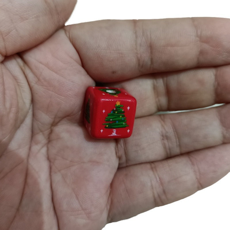 Wholesale 200pcs 15mm Painted Christmas Cubes DIY Handmade Beads