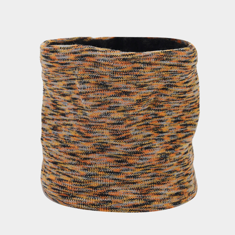 Wholesale Tie-dye Plus Velvet Warm and Cold-proof Knitted Hat, Neck Scarf and Gloves Set