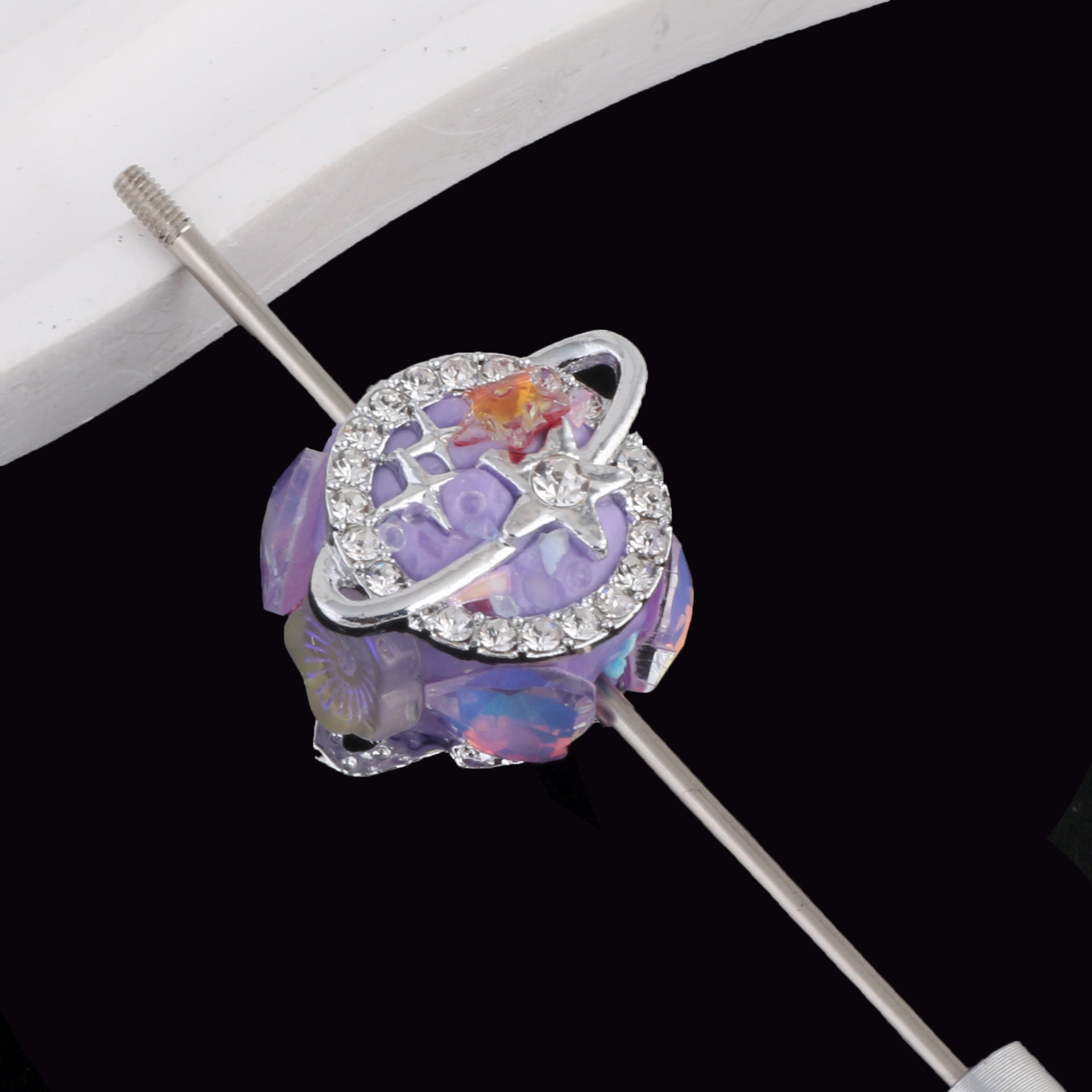 Wholesale Full Diamond Clay Balls Drill Balls Can Wear Straight Hole Beads