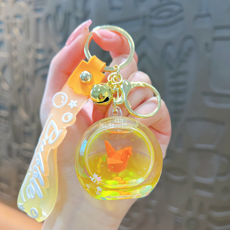 Wholesale of Imported Paper Crane Acrylic Keychains