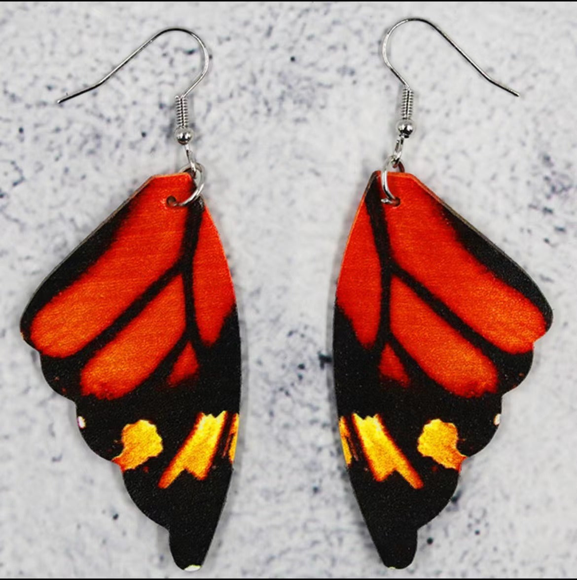 Wholesale Butterfly Wing Earrings,  Eco-Friendly Leather Earrings