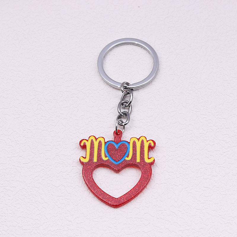 Wholesale Mother's Day Acrylic Printed Keychains