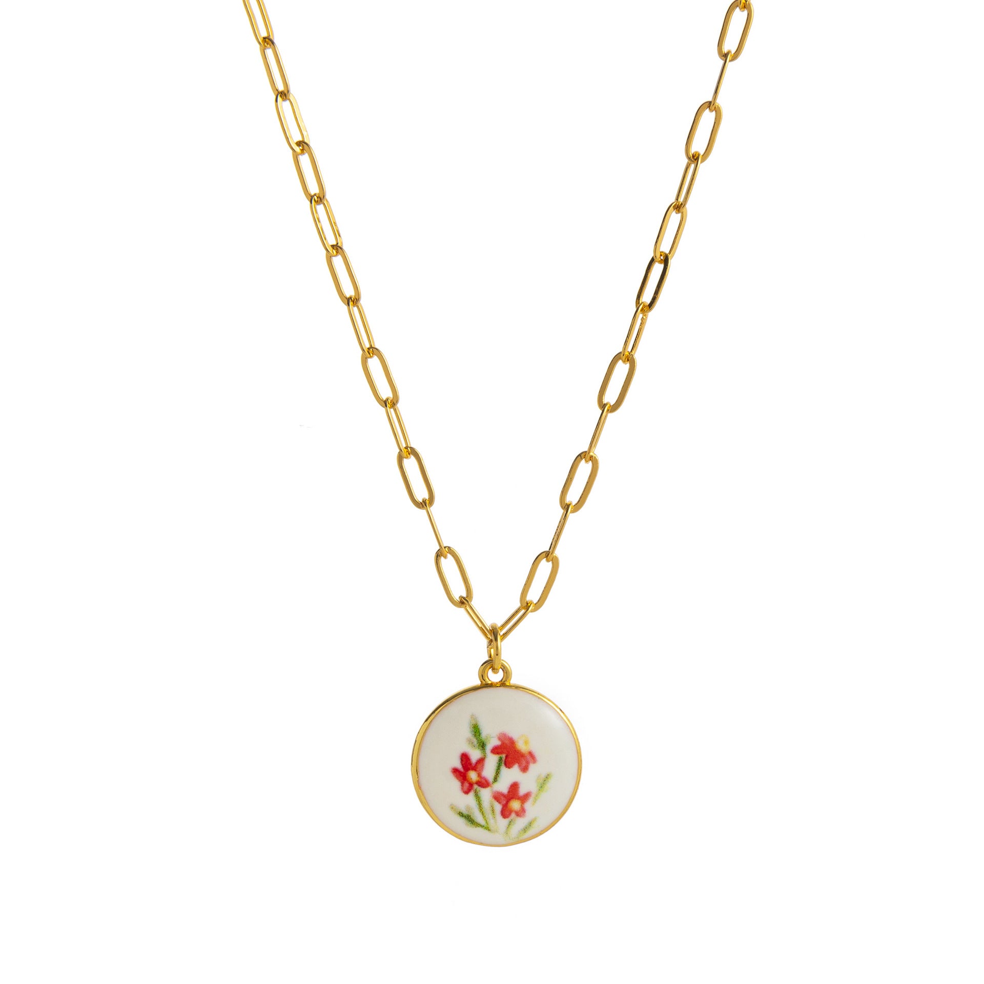 Wholesale Fresh Plant Series Necklace Titanium Steel Diy Lemon Strawberry Bow Pendant Necklace Clavicle Chain