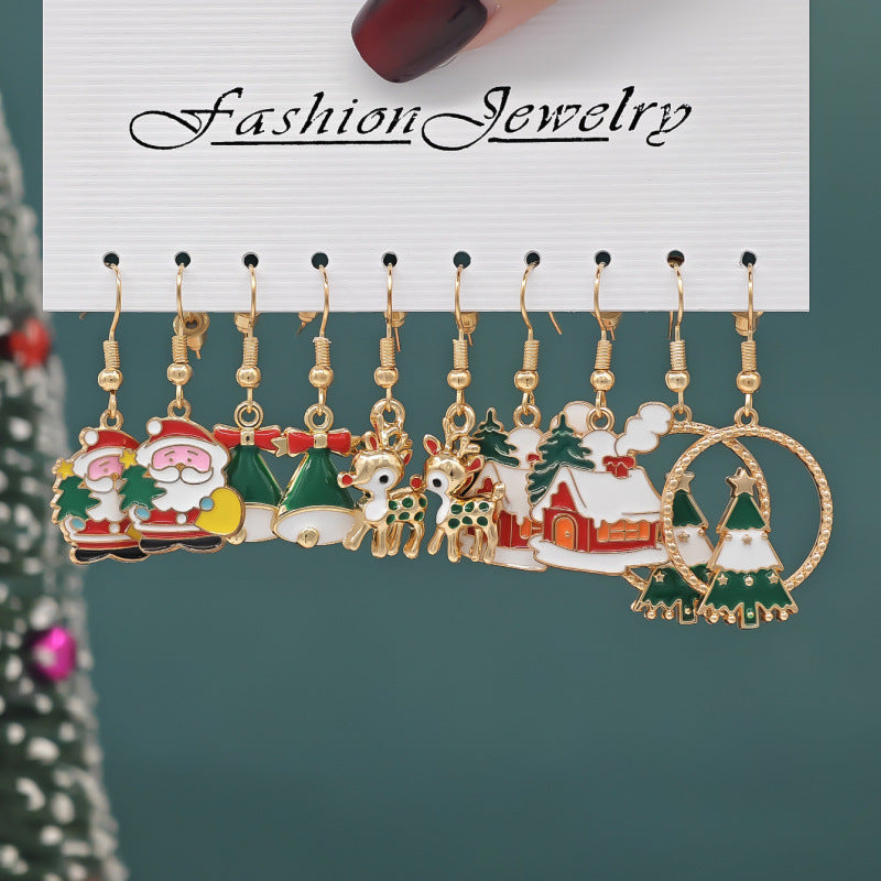 Wholesale Alloy Snowman  Gift Earrings