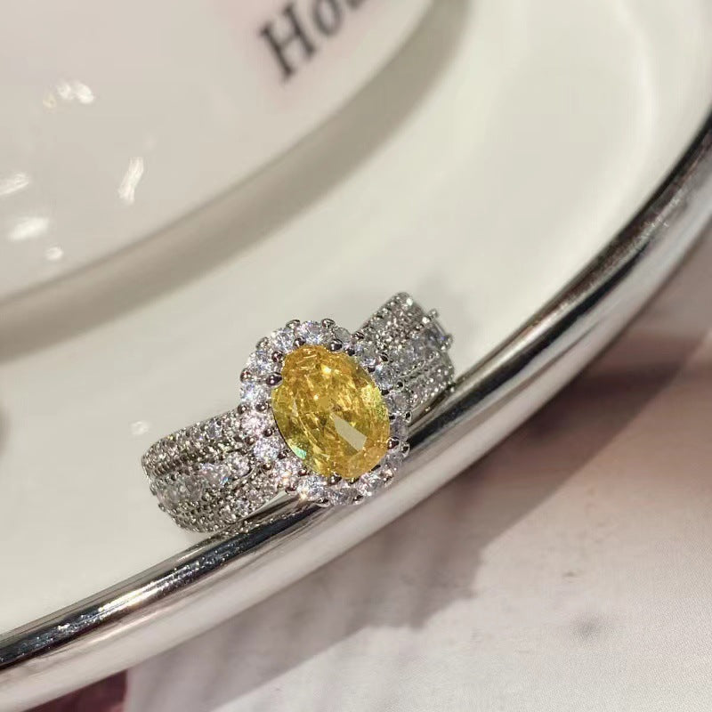 Wholesale Gypsophila Inlaid Zirconia Diamond Ring