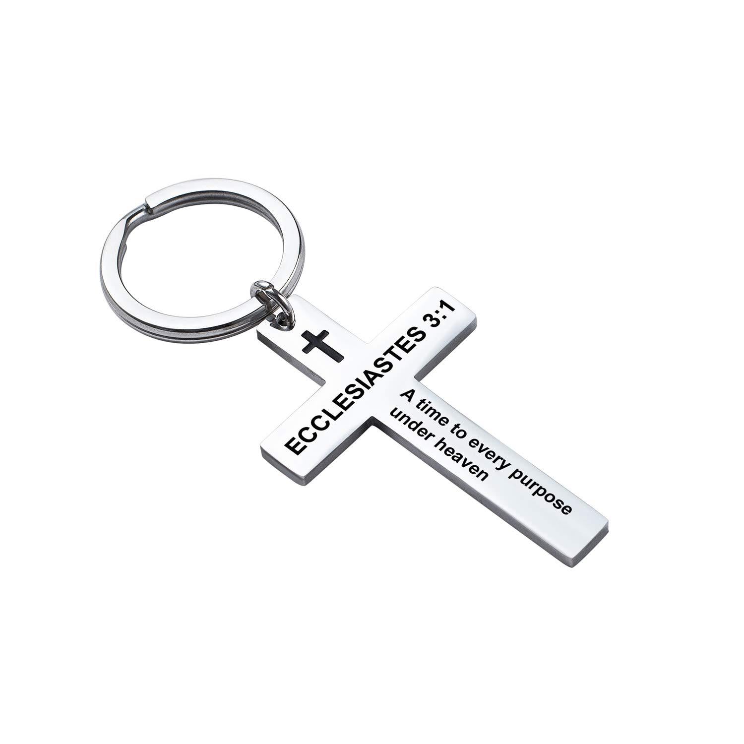 Wholesale Creative stainless steel letter keychain