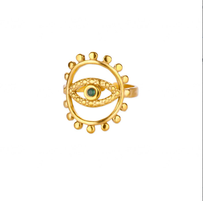Wholesale Fashion Personalized Devil' s Eye Opening Index Finger Ring
