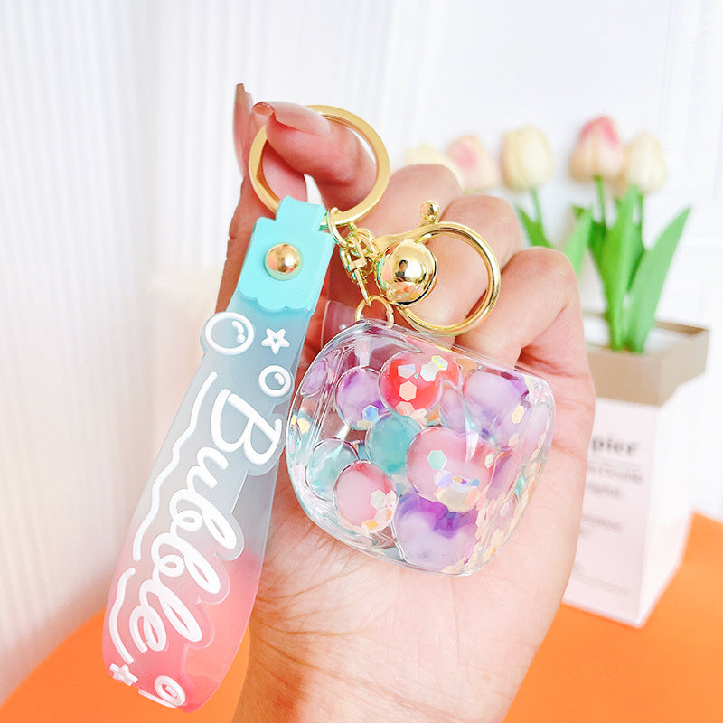 Wholesale Bubble Beads Acrylic Keychains