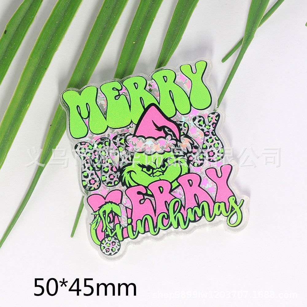 Wholesale 10pcs/pack cartoon quicksand bear bag  acrylic pin DIY patch OLY Exclusive
