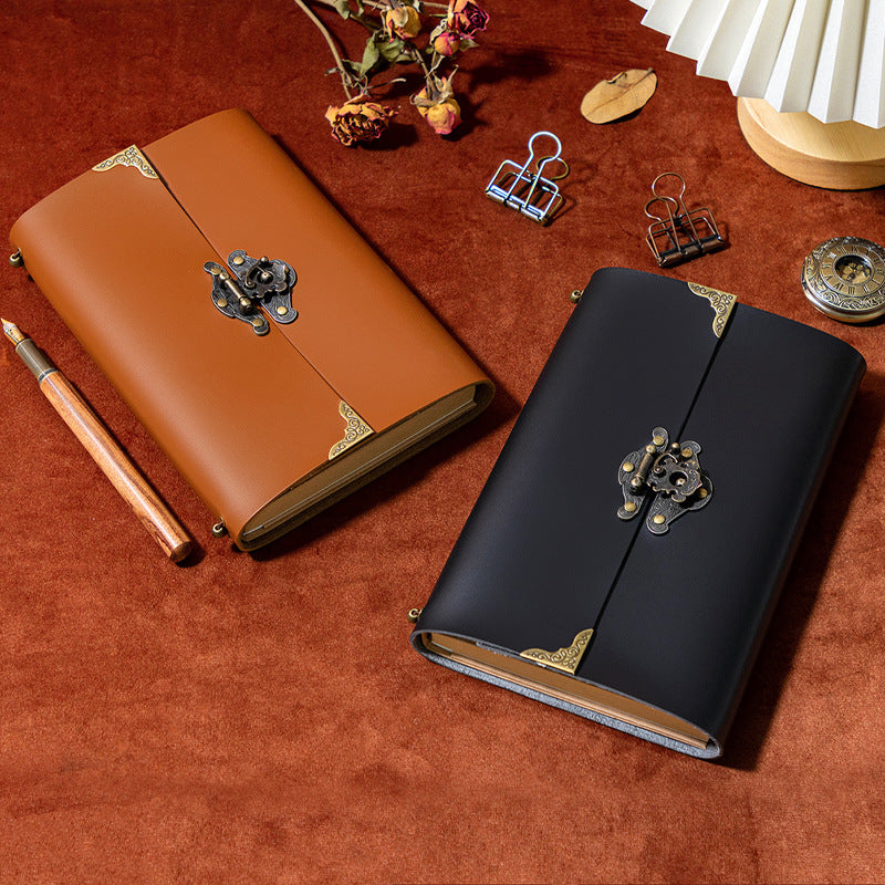 Wholesale Minimalist and Fashionable PU Solid Color LeatherDiary