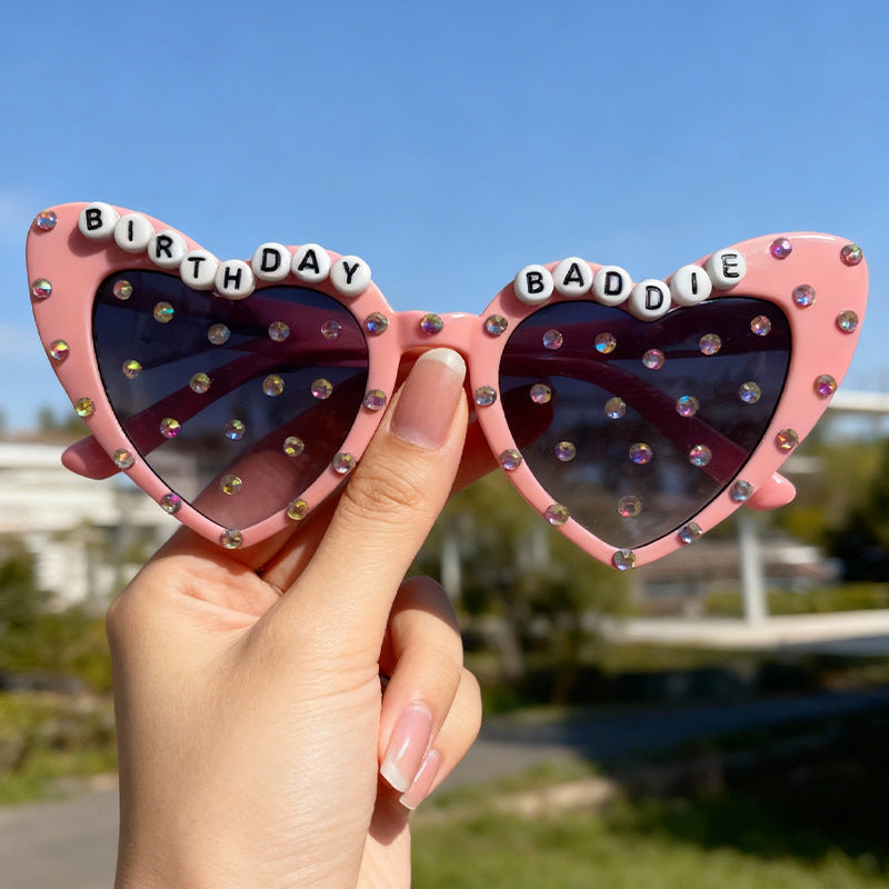 Wholesale Party Heart Earrings Men' s/ women' s sunglasses