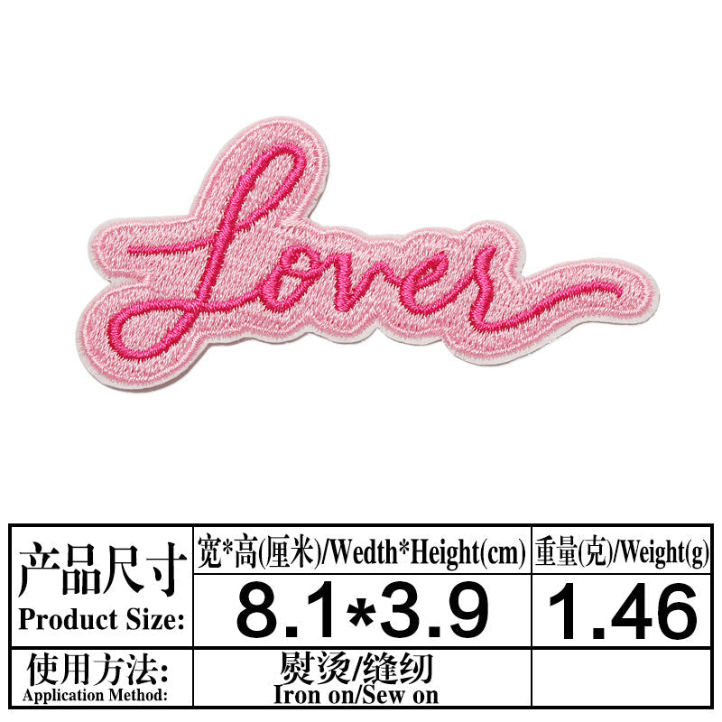 Wholesale DIY Embroidery Patch Cute Rabbit Round Badge Hat Clothes Decoration FS