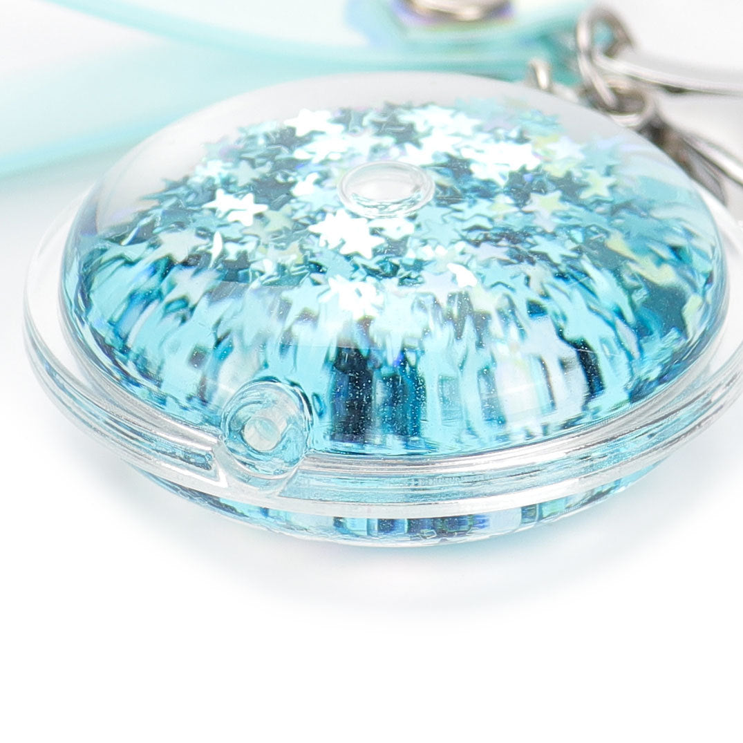 Wholesale Acrylic Oil-infused Liquid Quicksand Sequin Keychain