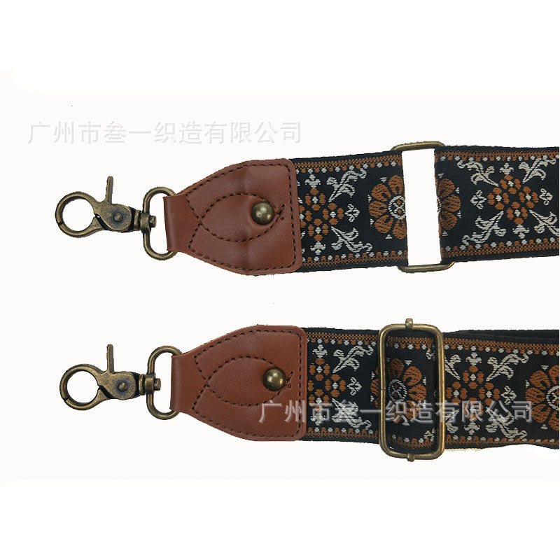 Wholesale Ethnic Style Adjustable Replacement Leather High Quality Bag Strap