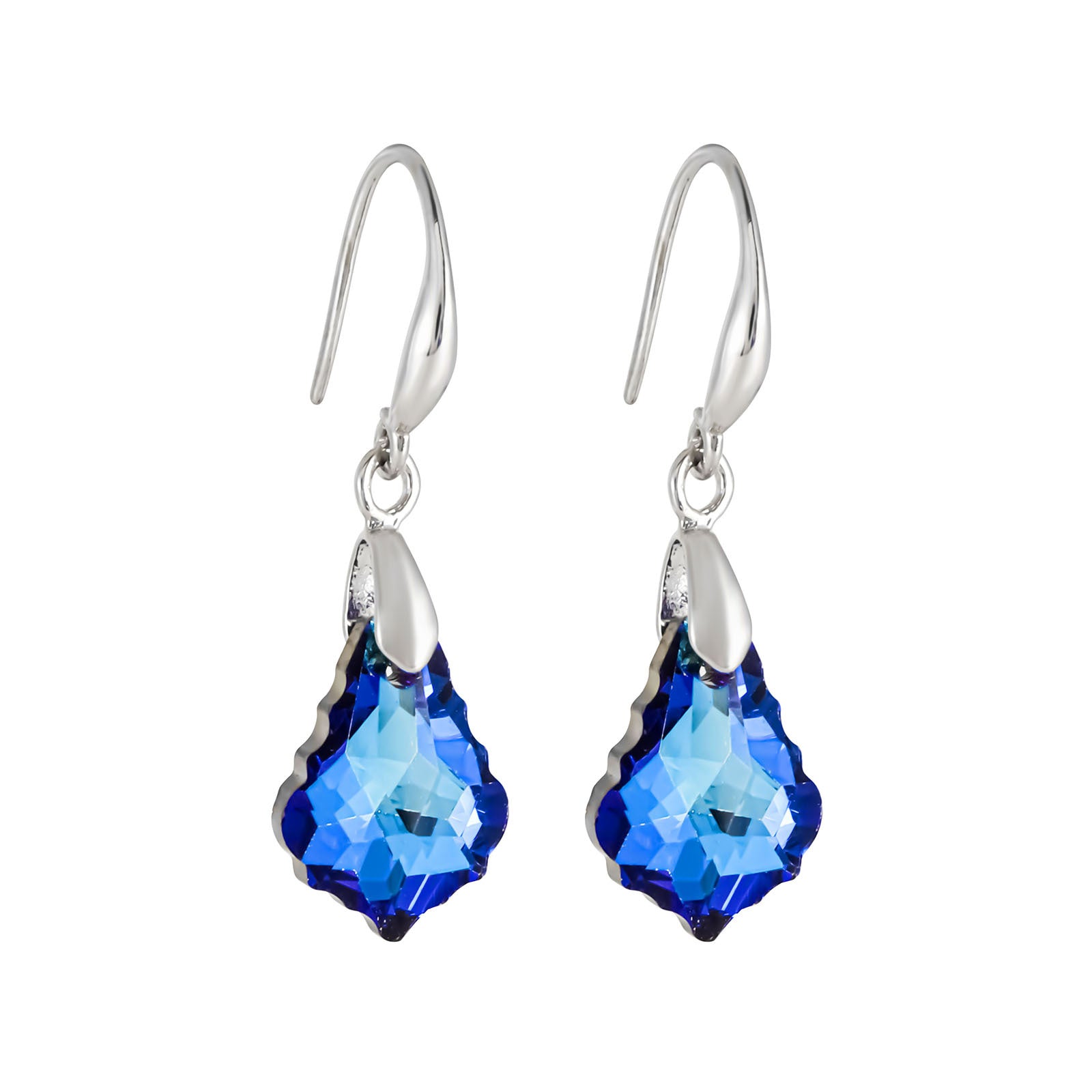 Wholesale Baroque Maple Leaf Earrings Crystal Jewelry