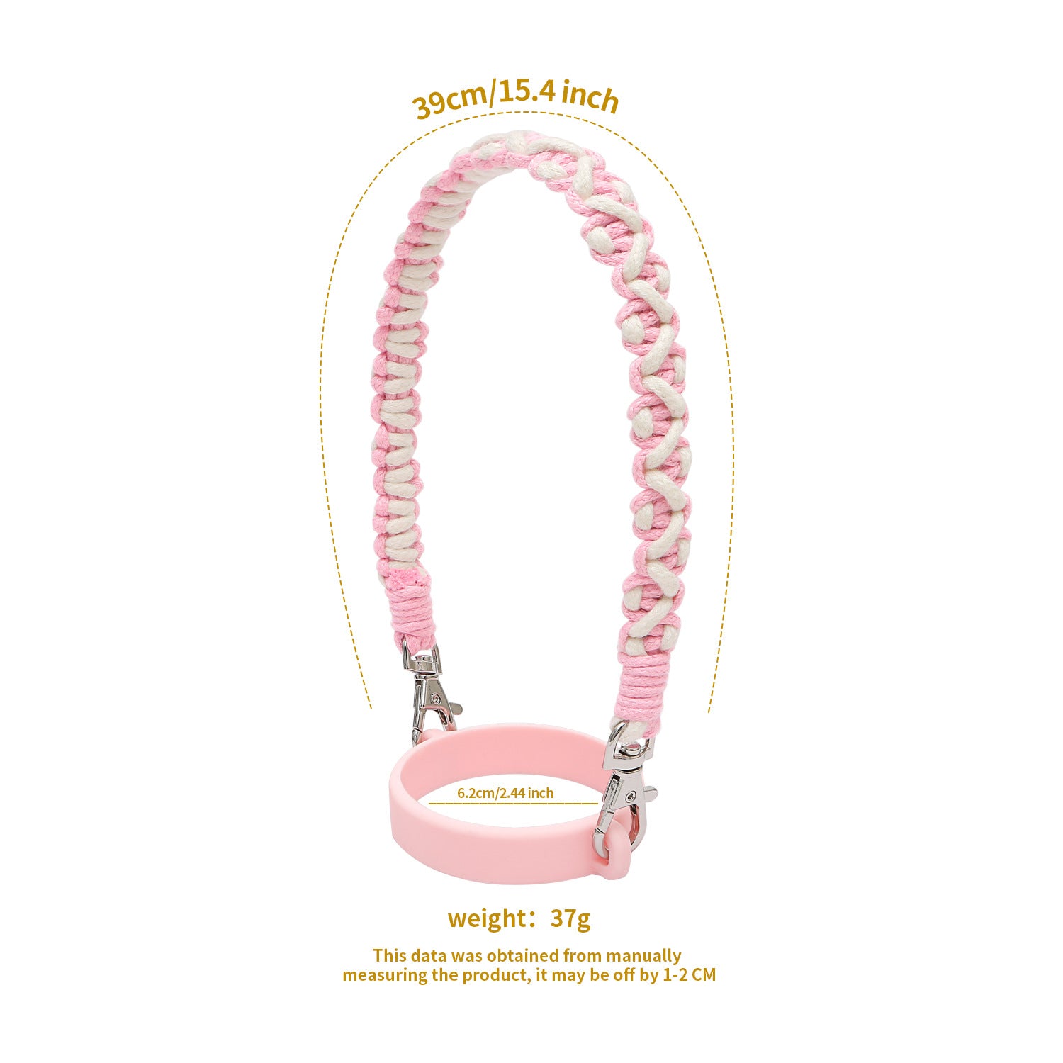 Wholesale Bohemian Hand-woven Cup Rope with Zebra Print