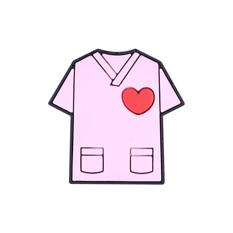 Wholesale 20pcs  Nurse' s uniform silicone beads   Focal Beads