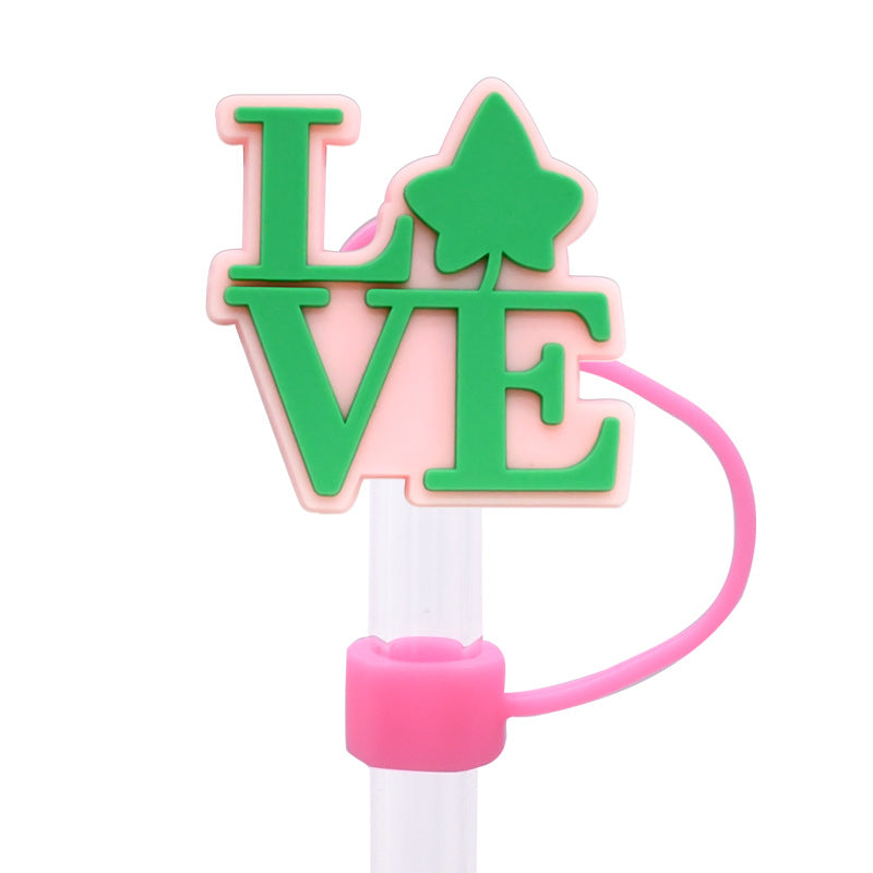 Wholesale Random 100pcs 10MM pink dust plug straw h accessories