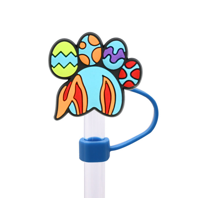 Wholesale Random 100 pcs 10M Easter  dust plug straw hat creative DIY cup