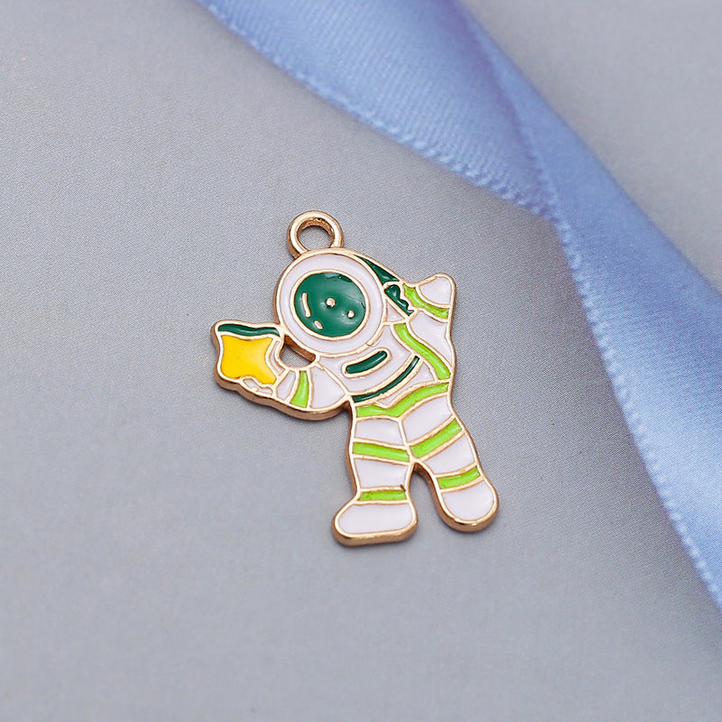 Wholesale  Robot Astronaut Accessories Cute Cartoon Necklace Charms