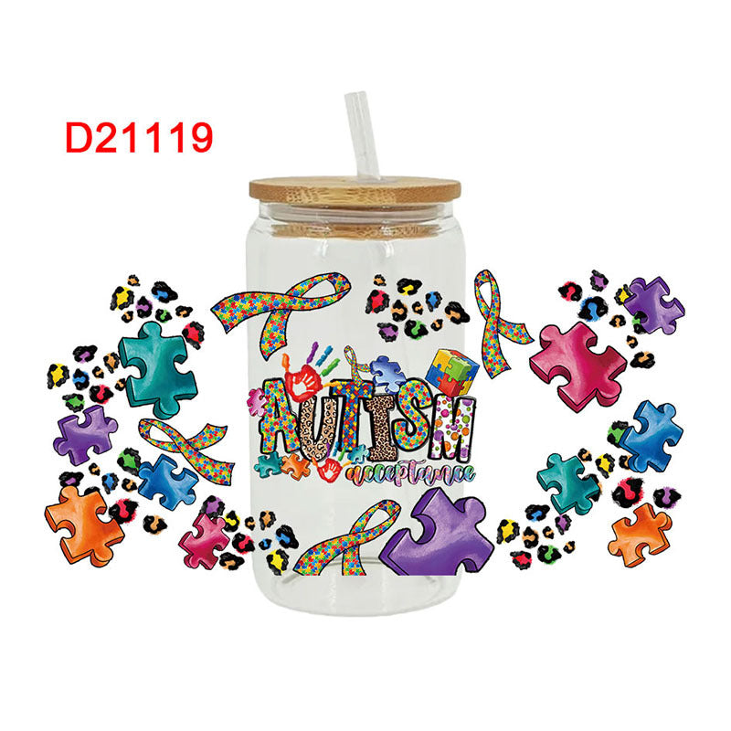Wholesale UV Transfer Paste Glass Crystal Label Crystal Paste 16OZ UV DTF WRAPS