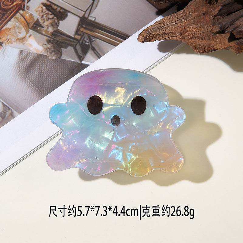 Wholesale Dark Style PVC Pumpkin Ghost Shark Claw Hair Clip  Creative Hair Accessory For Resale